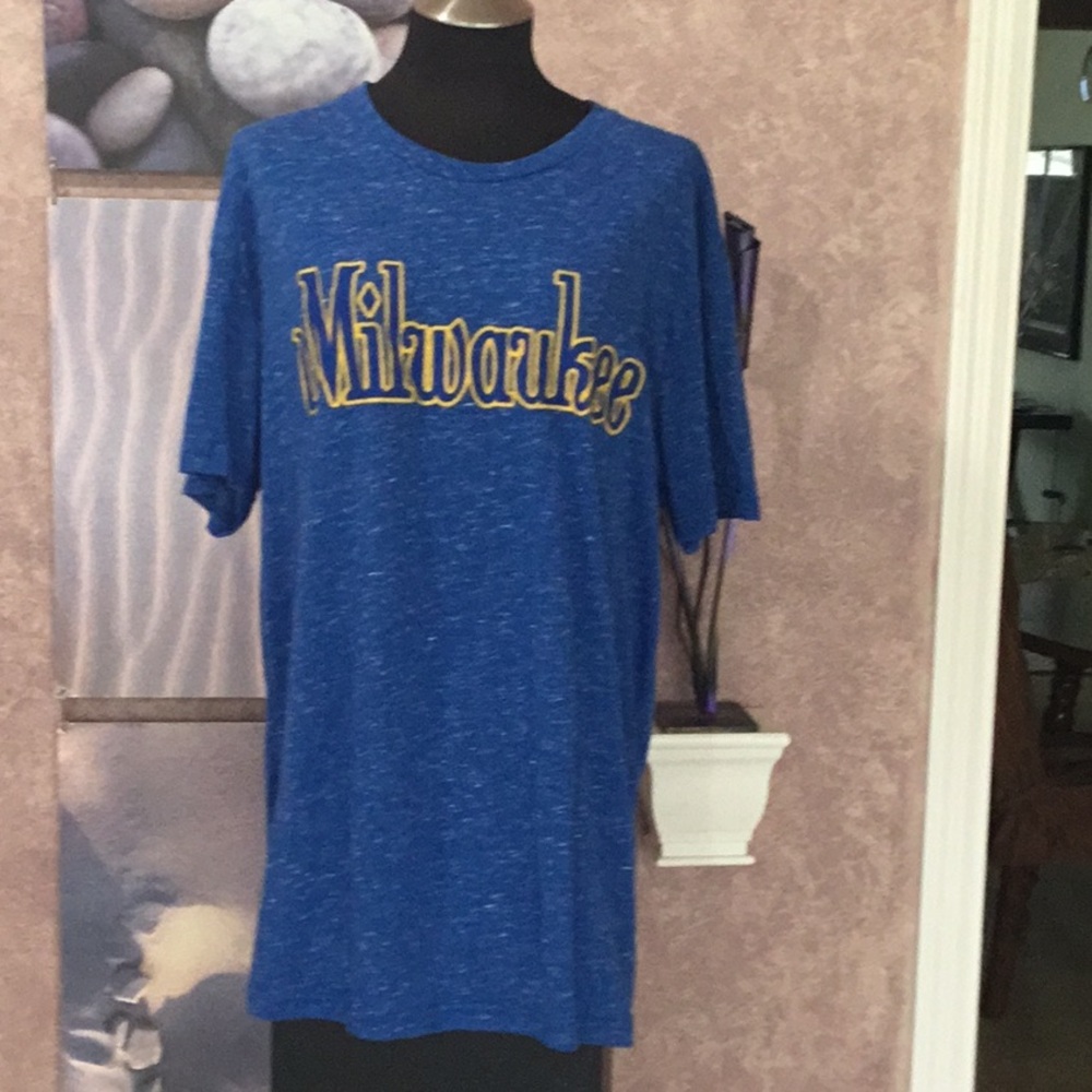 Milwaukee tee shirt for Brewer games. 2x